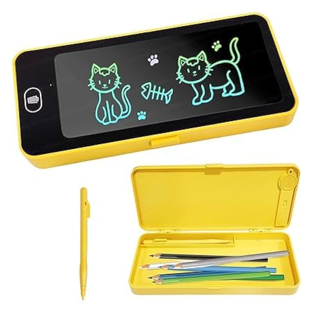 Multifunctional LCD Writing Tablet with Pencil Case – 2-in-1 Stationery Box for Kids