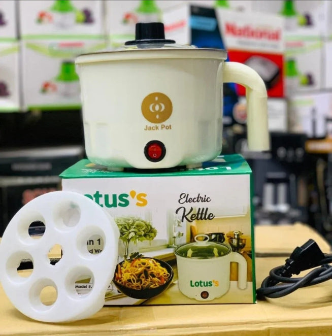 Lotus 3-in-1 Electric Kettle – Instant Noodle Maker, Egg Boiler & Water Heater