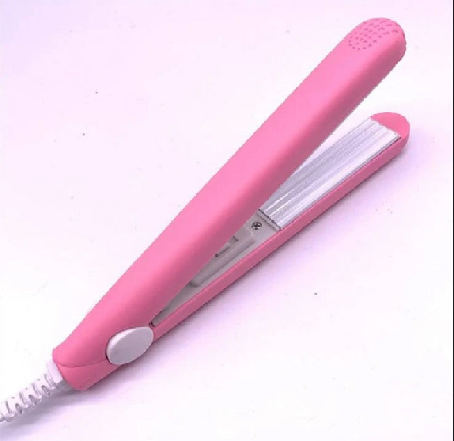 Mini Portable Ceramic Hair Straightener & Curler – 2 in 1 Styling Tool