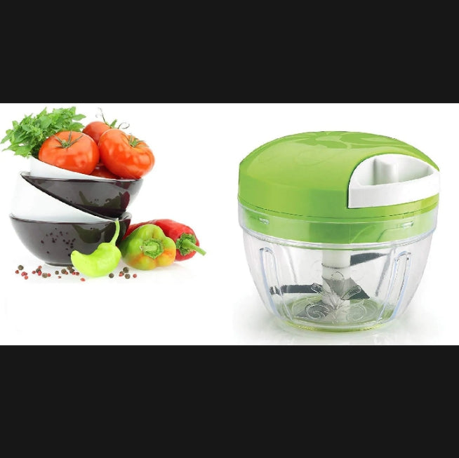 Easy Spin Cutter Multi-Functional Manual Food Chopper-Vegatable Cutter