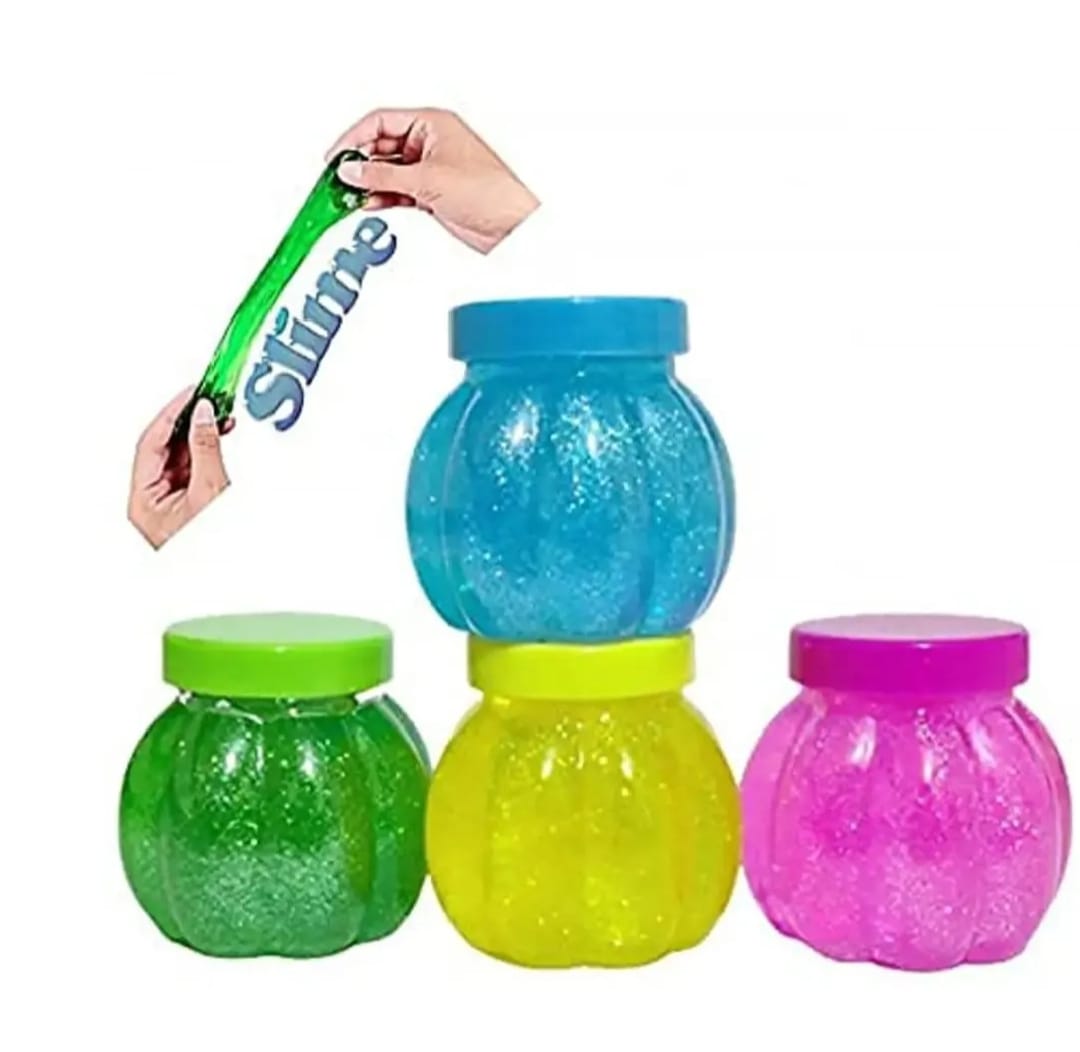 Pack of 6 Magic Crystal Soft Slime for Kids – Fluffy & Non-Toxic Sensory Play