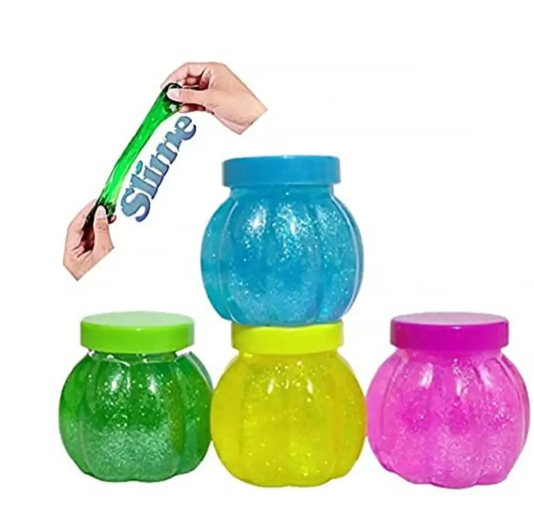 Pack of 6 Magic Crystal Soft Slime for Kids – Fluffy & Non-Toxic Sensory Play