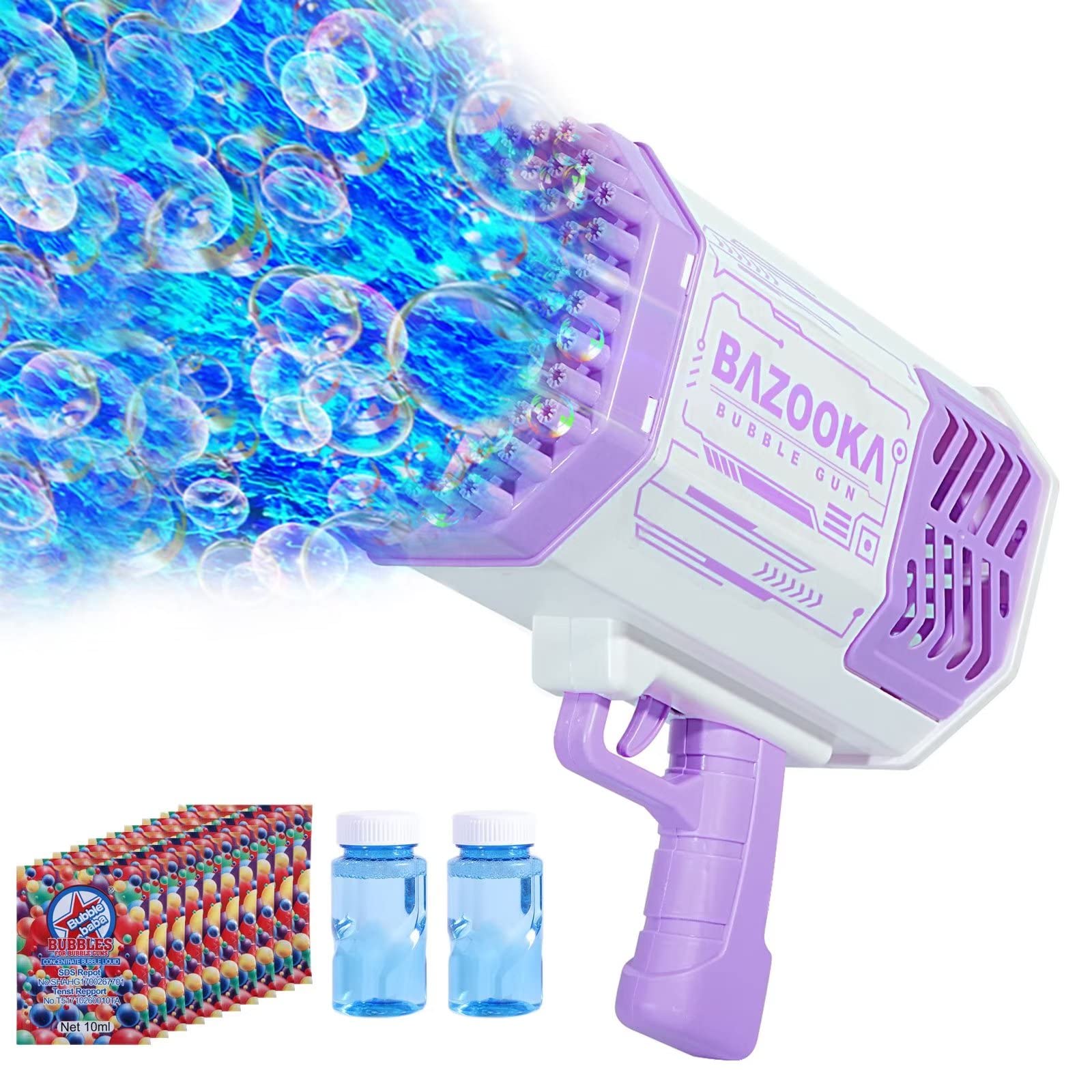 Bazooka Bubble Gun for Kids – 36 Holes Bubble Machine Toy