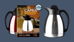 Capra 1.0 Liter Thermos Flask – Unbreakable, Double Wall Insulated
