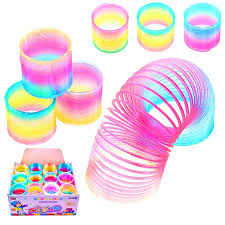 12 PCS TOY DEALS Rainbow Spirals, Spring Spirals, Party Gifts, Educational Toys, Birthday Gifts for Kids, Small Gifts for Children