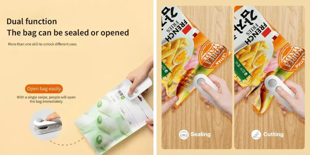 Portable Mini Sealing Machine – USB Rechargeable Food Bag Sealer in Pakistan