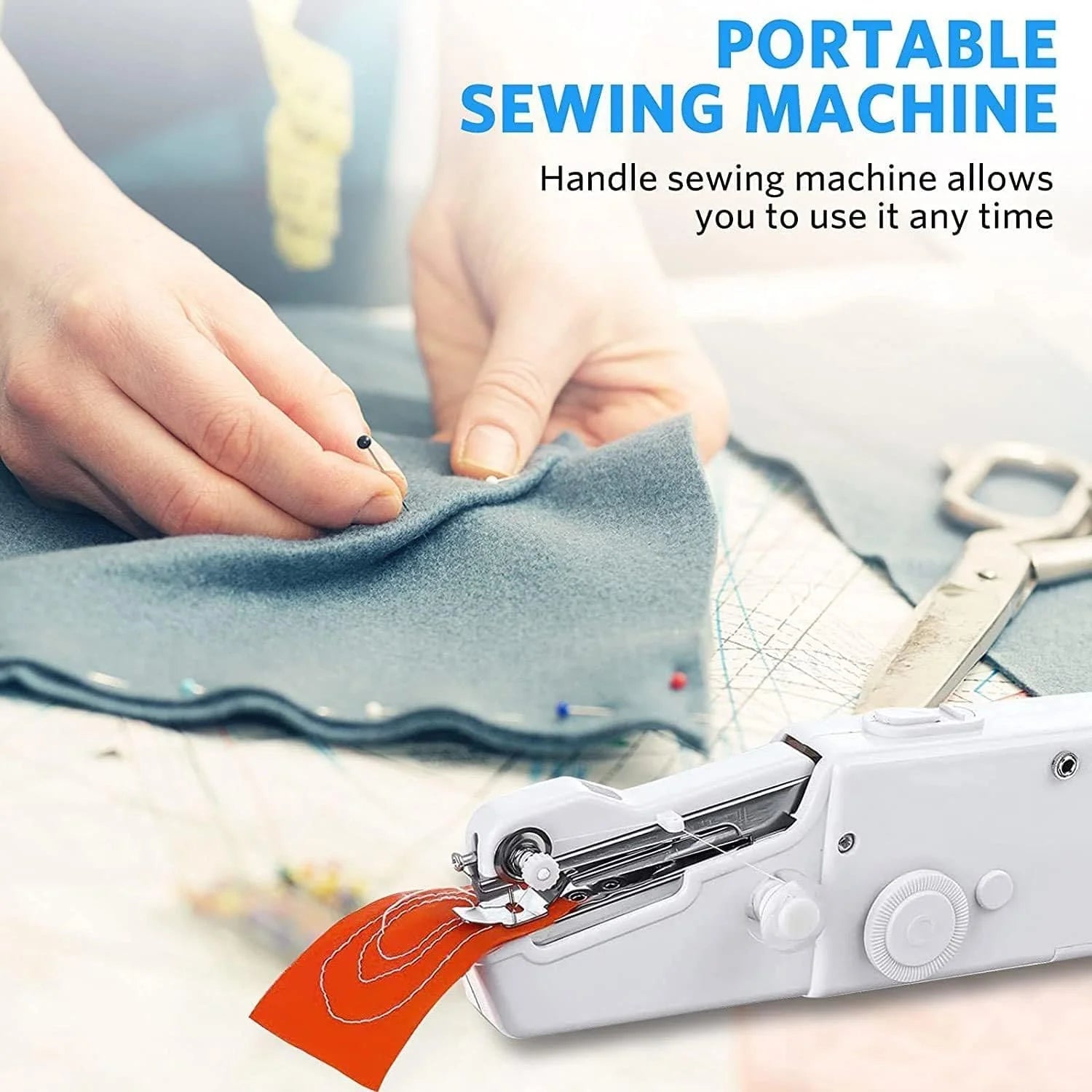 Handy Stitch Portable Mini Sewing Machine – Handheld Sewing Machine for Quick Repairs